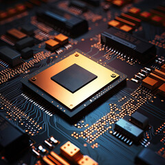 Fototapeta na wymiar Abstract circuit board technology background. Modern Electronic technology futuristic.