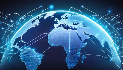 Fototapeta premium global network, communication, digitalization, universe