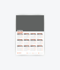 Wall calendar 2024