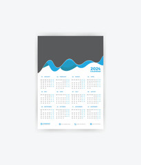 1 page calendar 2024