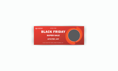 black Friday mega sale banner template