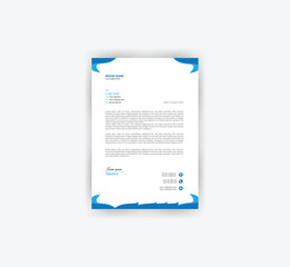  Professional creative letterhead template design