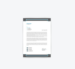  Professional creative letterhead template design