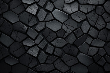 illustration of abstract background with black mosaic. Created with Generative AI