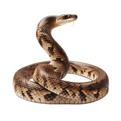 Fototapeta premium Snake made with generative AI - transparant background - png
