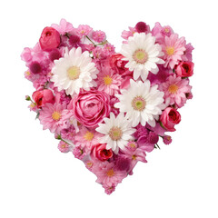 bouquet of flowers in a shape of heart. 