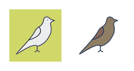 Obraz premium Bird Vector Icon