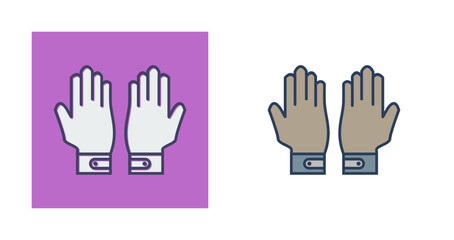 Fototapeta premium Gloves Vector Icon