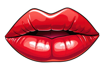 Clipart lips cartoon style