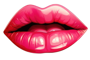 Clipart lips cartoon style