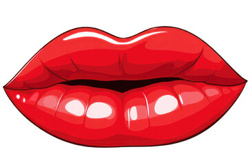 Clipart lips cartoon style