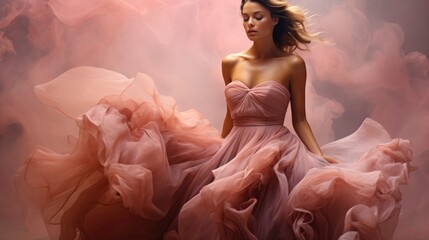Feminine Glamorous Dusty Pink Abstract Painted, Background Image, Valentine Background Images, Hd