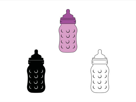Baby Bottle Clipart SVG | Milk Bottle Svg | Baby Bottle Svg | Newborn Svg | Baby Bottle Clipart	