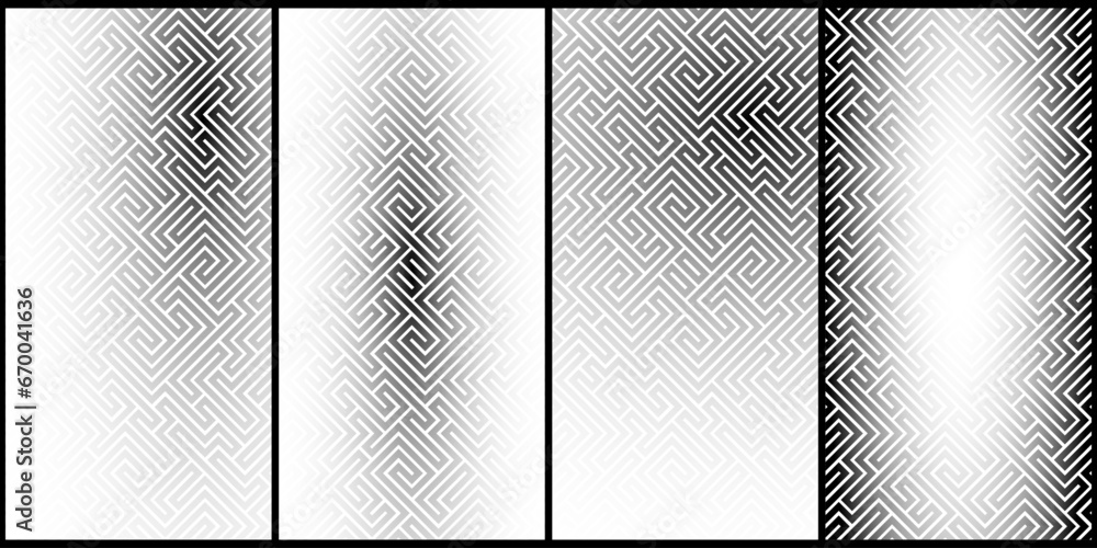 Poster abstract line maze pattern. labyrinth background. geometric backdrop.