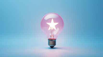 Starlight Radiance: Light Bulb with Stellar Design