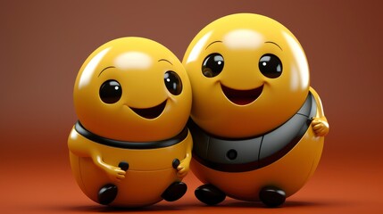 Happy Couple Love Painted Smiley Hugging, Background Image, Valentine Background Images, Hd