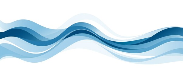 Fresh ocean navy blue water waves design element minimalist style Generative AI
