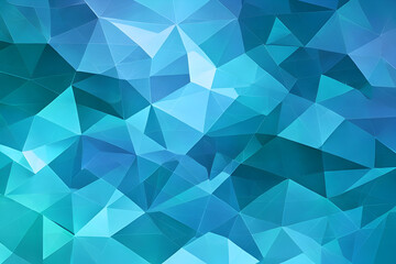 Fototapeta na wymiar Abstract light blue triangle geometric polygon crystal pattern background