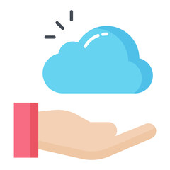 Share Cloud Flat Icon