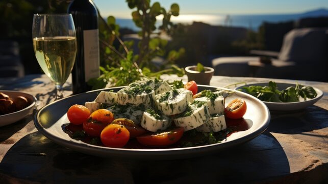 Mediterranean Italian Caprese Salad Tomatoes , Background Image, Valentine Background Images, Hd