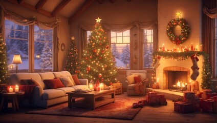 A cozy and warm Christmas home 29