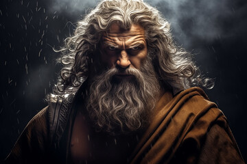 Ancient Greek mythology. Ancient Greek mythological god Zeus.