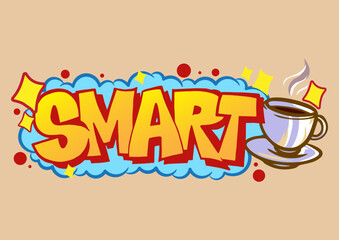 Graffiti Inspirational quotes. illustration with street graffiti letters, tags, words, street art, style, emoji, fresh and colorful