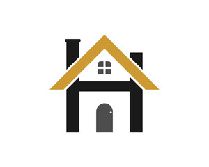 Roofing of house with H Letter inside