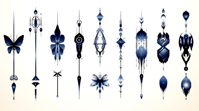 Contemporary Minimalist Tattoo Design - Black & Stylish