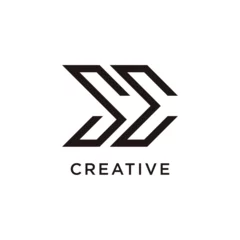 Tuinposter Letter se modern initial creative monogram typography logo © AFFANYUDA