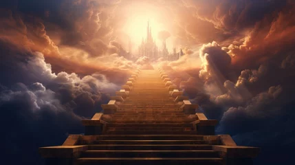 Foto op Canvas A photo of stairway to heaven © Muhammad_Waqar