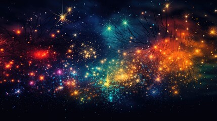Fototapeta na wymiar Abstract firework background happy new year