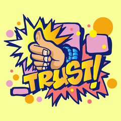 Graffiti Inspirational quotes. illustration with street graffiti letters, tags, words, street art, style, emoji, fresh and colorful