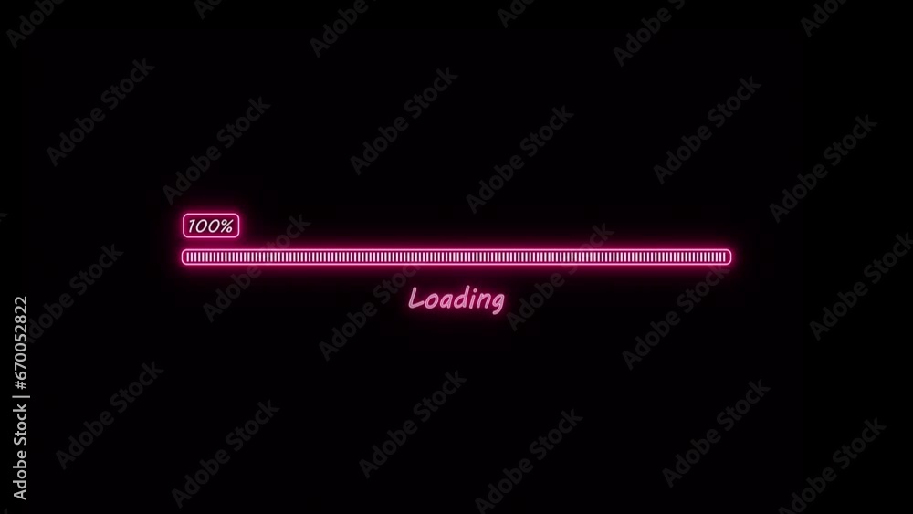 Poster loading bar icon animated 4k
