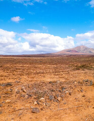 Desert on Lanzarote Island.