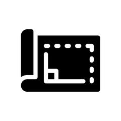 blueprint glyph icon