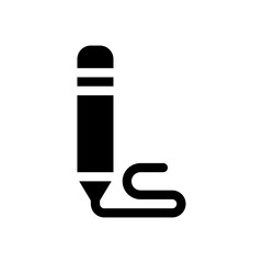 pencil glyph icon