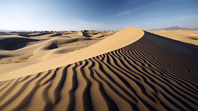 Scenic Landscape: Panoramic Desert Sands