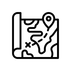 map line icon