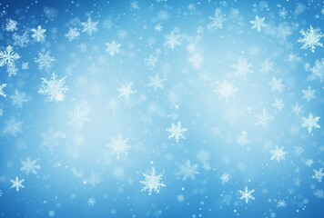 Naklejka na ściany i meble A blue background with snowflakes
