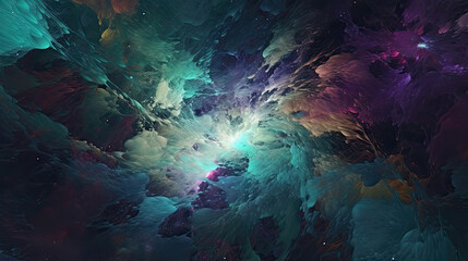 Vibrant Cosmic Wonder: Abstract Stardust Galaxy