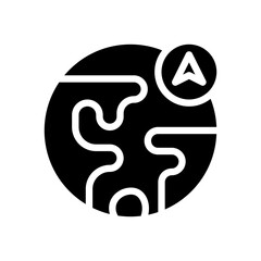 worldwide glyph icon
