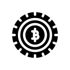 bitcoin glyph icon