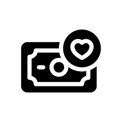 charity glyph icon