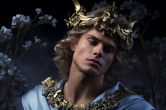 Ancient Greek mythology. Ancient Greek mythological god Apollo.