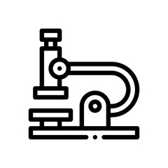 microscope line icon