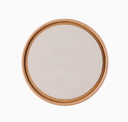 Ice Cream in paper cup on top view