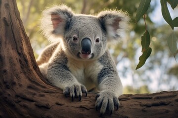 A photograph of a koala. Generative AI