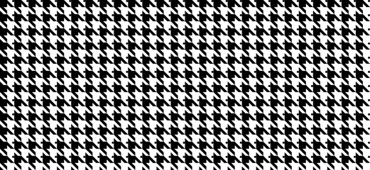 Concept houndstooth pattern for clothes textile. seamless background
