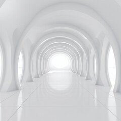 Abstract blank white background architecture glossy room